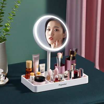 Sensitive Touch 2000mAh 5W LED Desktop Mirror For Makeup